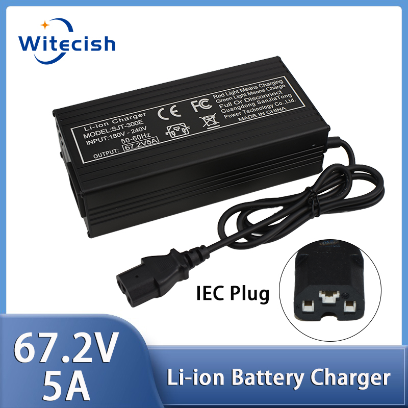 84V 20A Smart Charger - 60V snellader, 67,2V/5A, voor 16S 60V