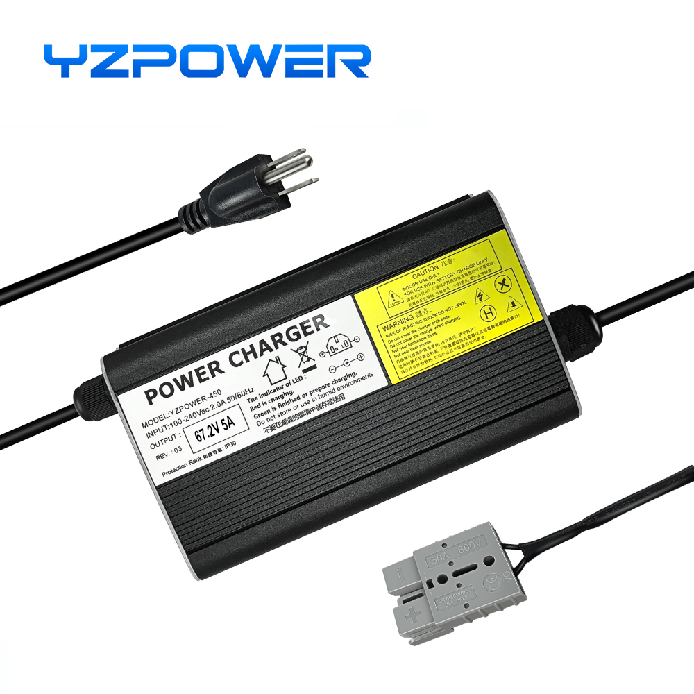YZPOWER 67.2V 5A Lithiumbatter - 84V 20A Smart Charger recensie en prijs