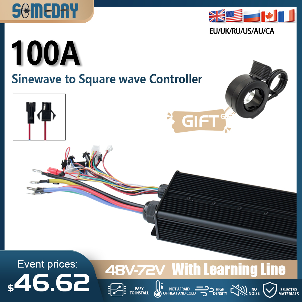 48V-72V 100A borstelloze motor - 72V 100A Sabvoton Controller recensie en prijs