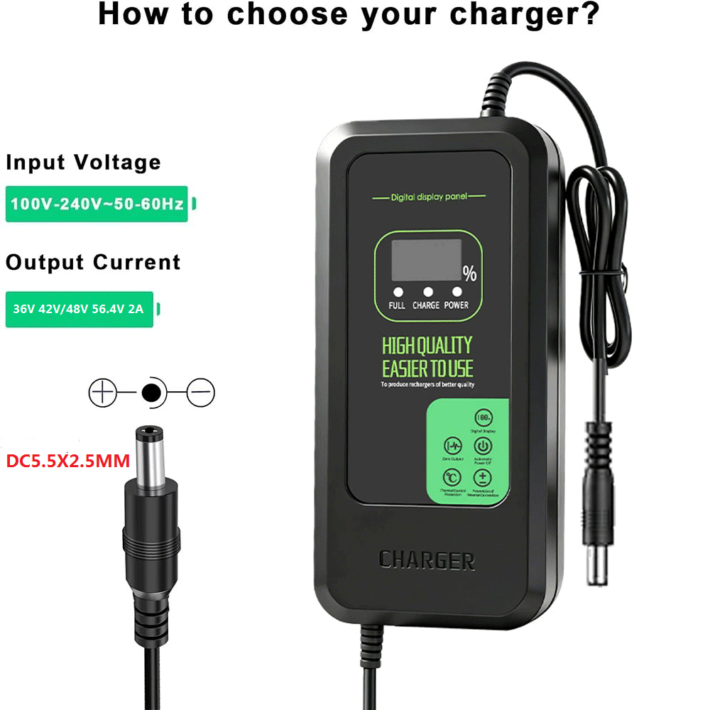 Nieuw geüpgradede lithiumbatte - 84V 20A Smart Charger recensie en prijs