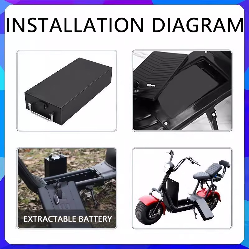 Nieuwe 60V 30Ah 40Ah 10Ah Elek - 60V 50Ah Electric Scooter Battery recensie en prijs